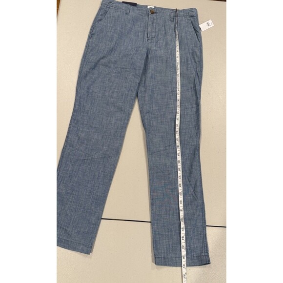 NEW Gap Chambray Girlfriend Pants Womens 30" Travel 100% Cotton Workwear Minimal - Picture 7 of 7